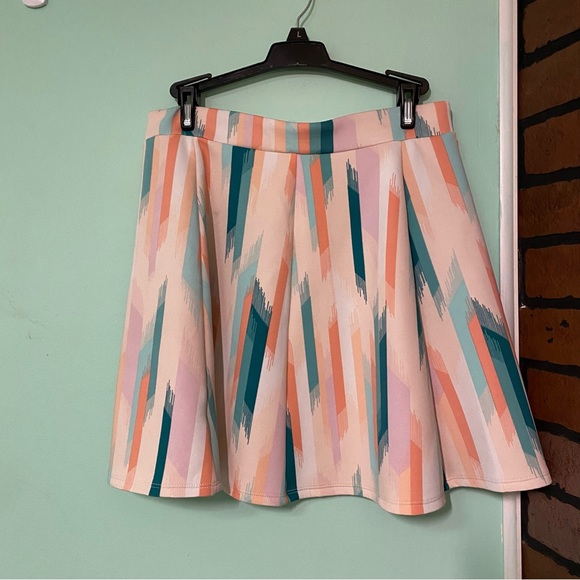 Decree Pink Multicolored Summer Skirt - Picture 6 of 7
